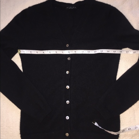 Sisley Black Cashmere Cardigan Sz S EUC - Picture 1 of 4